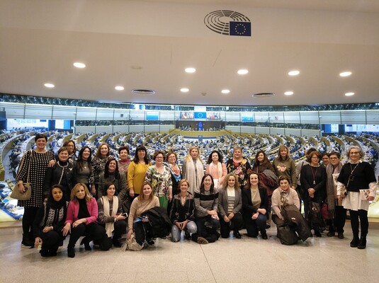 2019. Delegació de dones de Cooperatives Agroalimentàries d'Espanya al Parlament Europeu